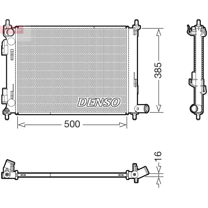 DENSO radiatorius, variklio aušinimas DRM43013 DENSO