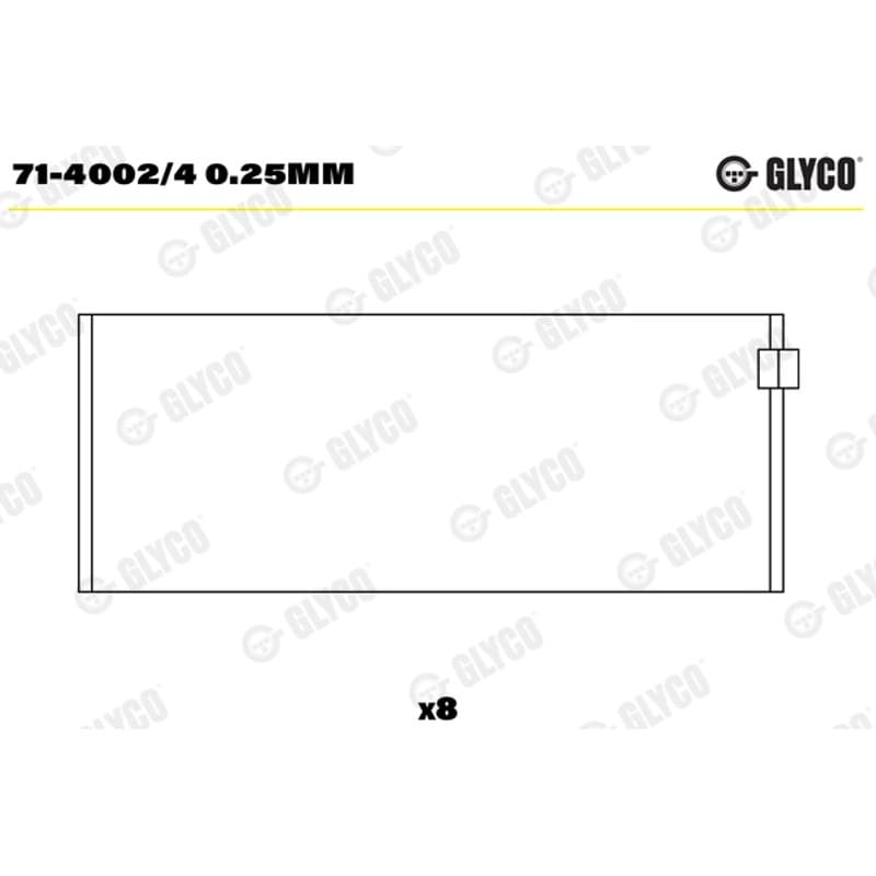 GLYCO guoliai dideliu galu 71-4002/4 0.25MM