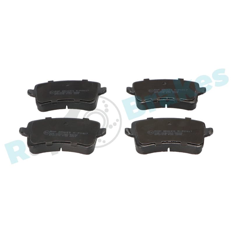 RAPBRAKES stabdžių trinkelių rinkinys, diskinis stabdys R-P0917