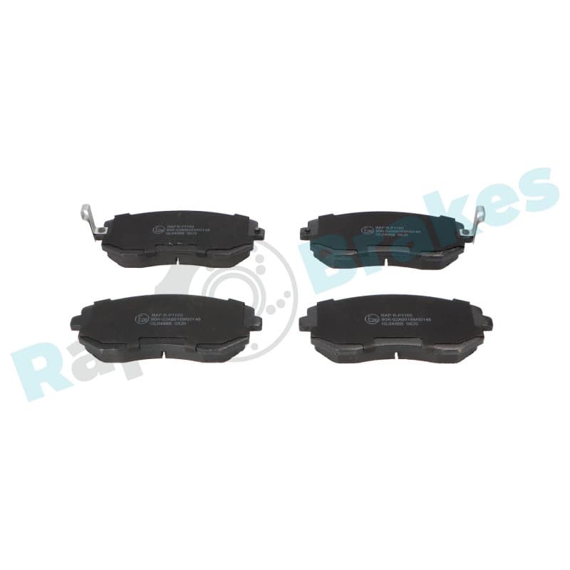 RAPBRAKES stabdžių trinkelių rinkinys, diskinis stabdys R-P1165