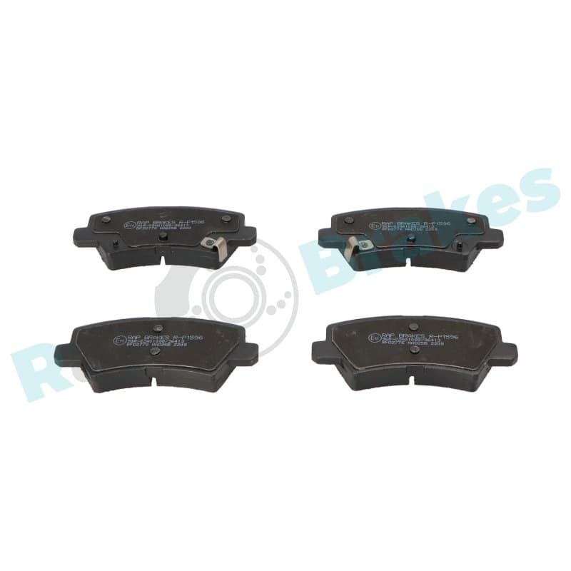 RAPBRAKES stabdžių trinkelių rinkinys, diskinis stabdys R-P1596