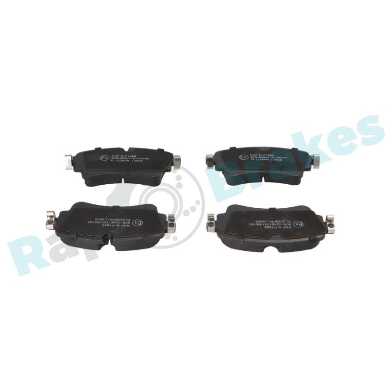 RAPBRAKES stabdžių trinkelių rinkinys, diskinis stabdys R-P1689