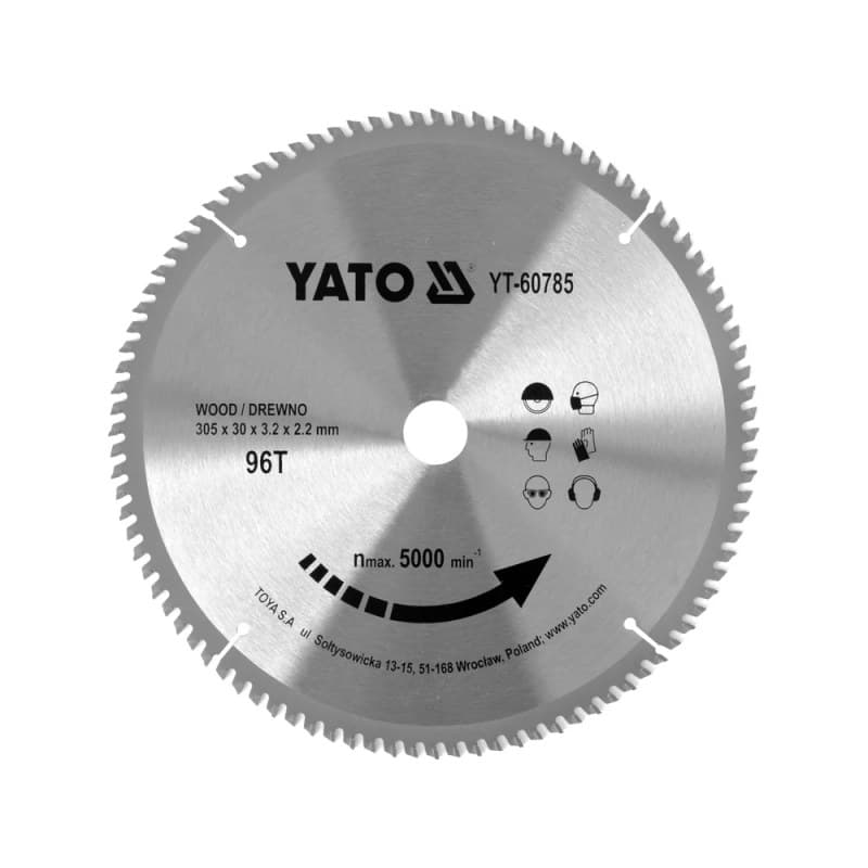 YATO TCT pjūklo diskas medienai 305X96TX30MM YT-60785