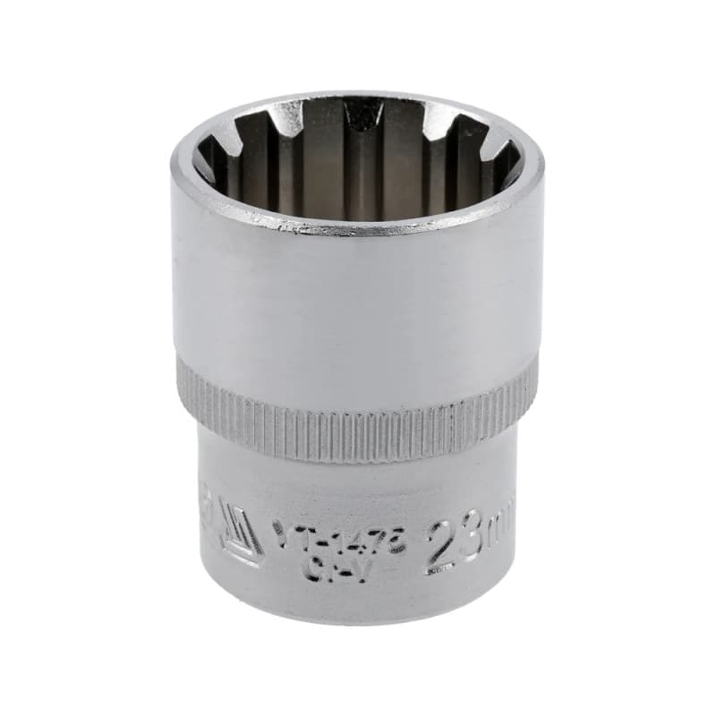 Spline galvutė 1/2", 23 mm