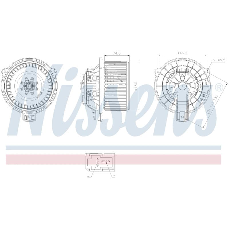 Salono ventiliatorius NISSENS 871031 NISS