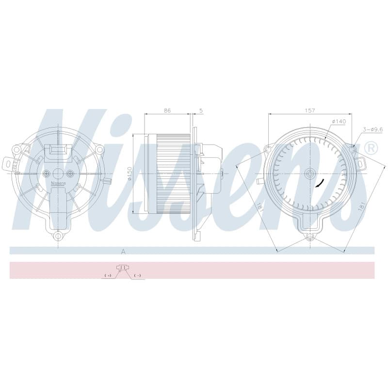 Salono ventiliatorius NISSENS 871044 NISS