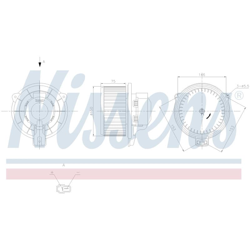Salono ventiliatorius NISSENS 87712 NISS