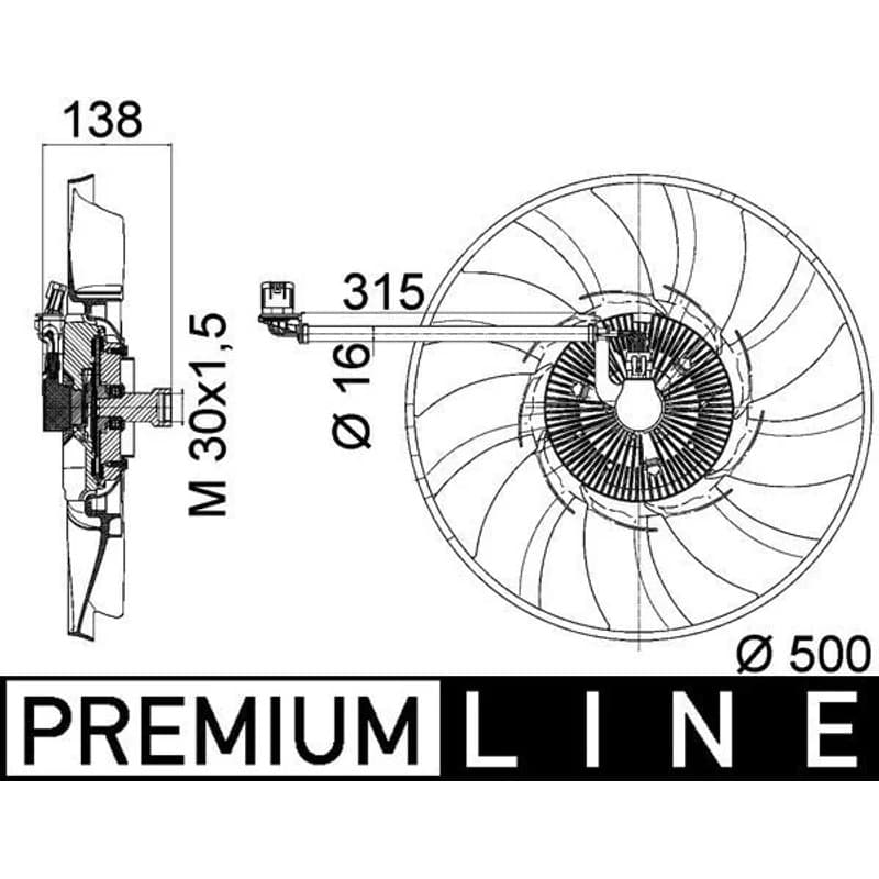 MAHLE CFF 471 000P ventiliatorius, radiatoriaus