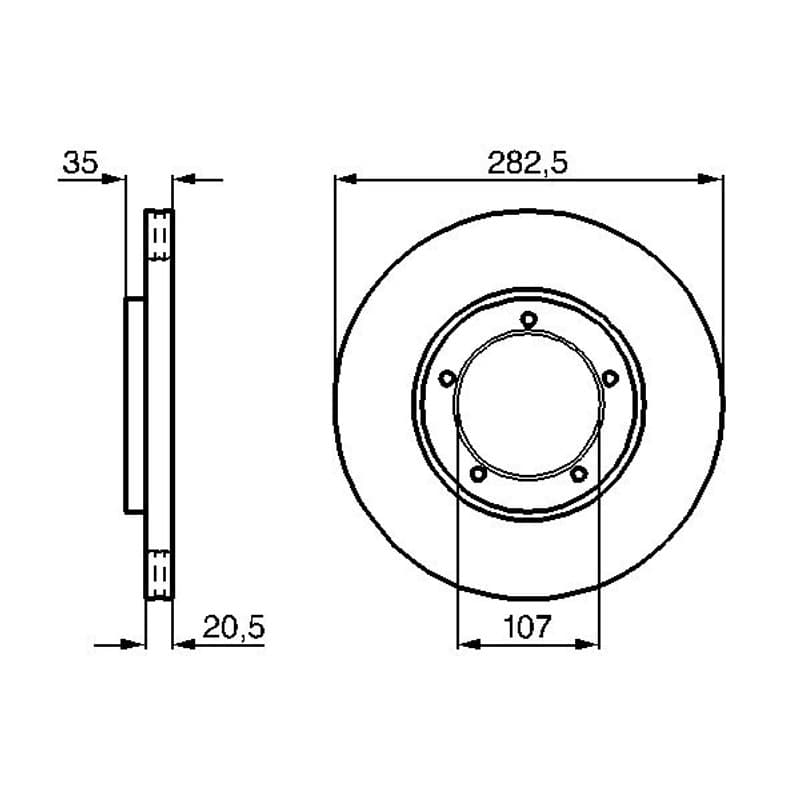 BOSCH 0 986 478 097 stabdžių diskas
