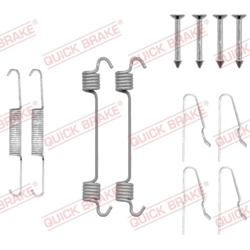 QUICKBRAKE priedų komplektas, stovėjimo stabdžių trinkelės 105-0808 QB