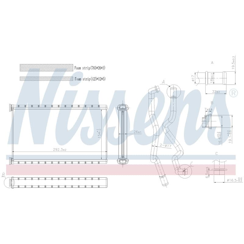 Salono radiatorius NISSENS 707502 NISS