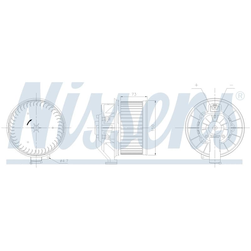 Salono ventiliatorius NISSENS 87860 NISS