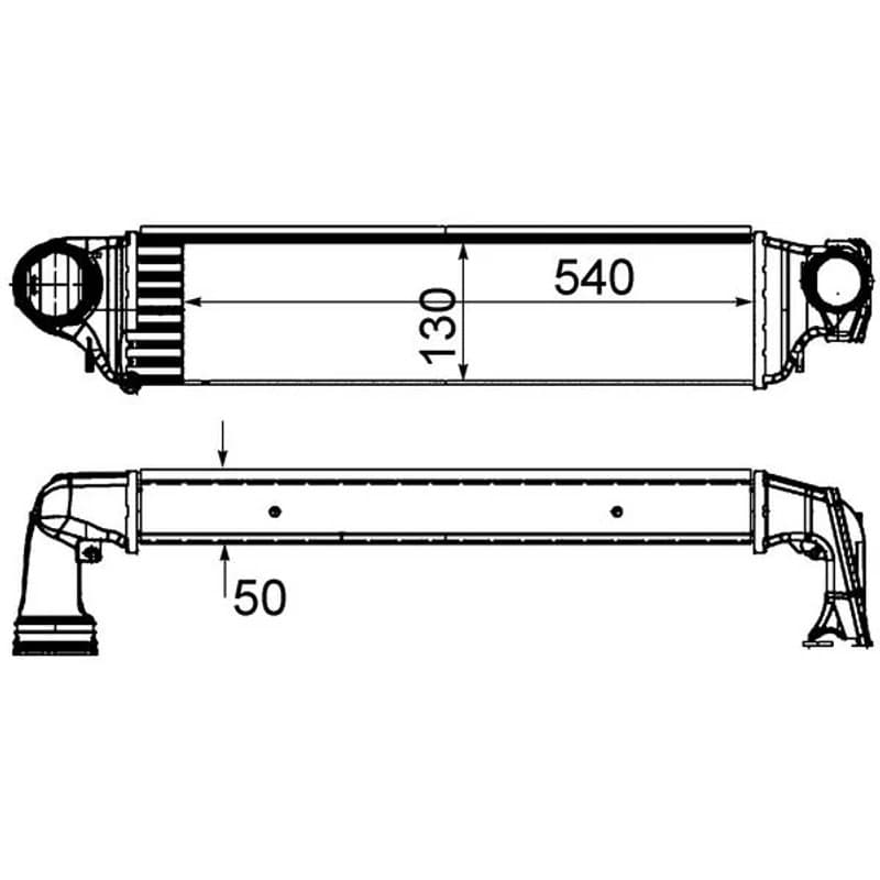 MAHLE CI 425 000S tarpinis suslėgto oro aušintuvas, kompresorius CI425000S