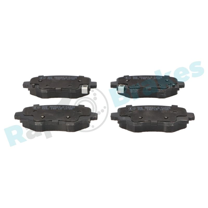 RAPBRAKES stabdžių trinkelių rinkinys, diskinis stabdys R-P1538