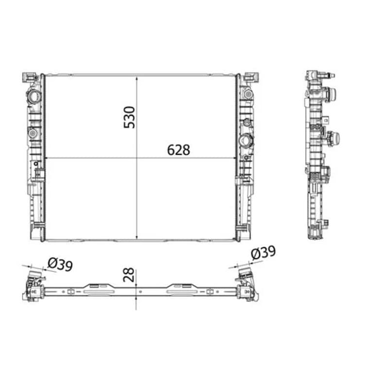 MAHLE CR 2196 000P radiatorius, variklio aušinimas