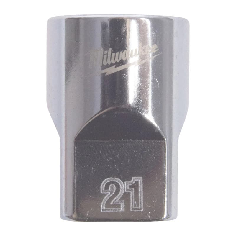 MILWAUKEE ½ col. metrinės sistemos standartinė 12-kampė galvutė – 1/2'' Drive Metric Standard 12-Point Socket – 21mm 4932498831