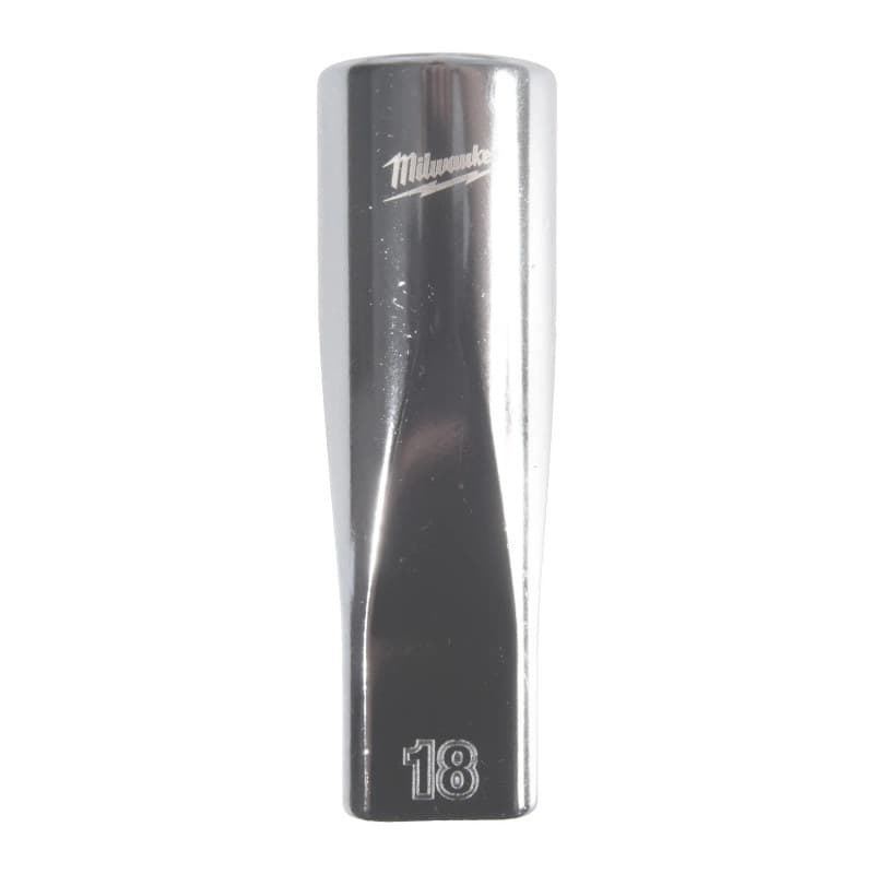 MILWAUKEE ½ col. metrinės sistemos gilioji 12-kampė galvutė – 1/2'' Drive Metric Deep 12-Point Socket – 18mm 4932498839 MILWAUKEE