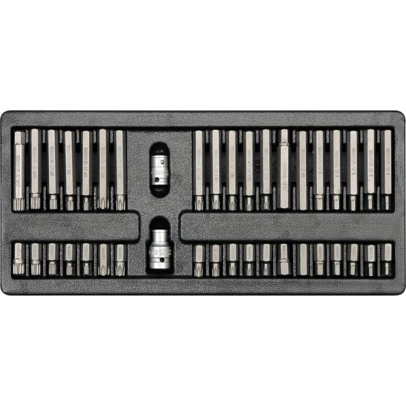 YATO PVC dėklas su 40 vnt. atsuktuvų antgalių rinkiniu YT-5538