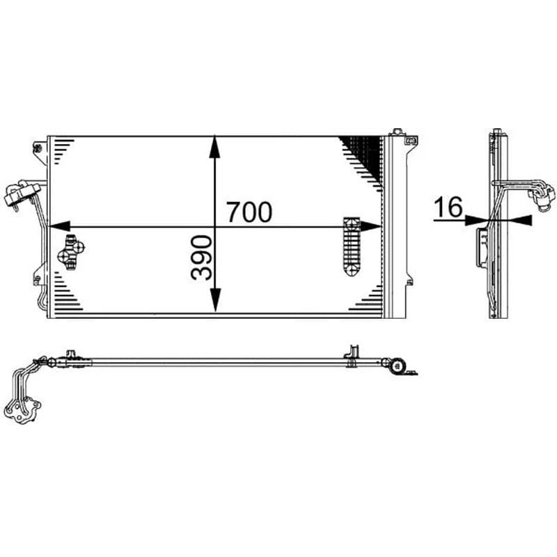 MAHLE AC 659 000S kondensatorius, oro kondicionierius AC659000S
