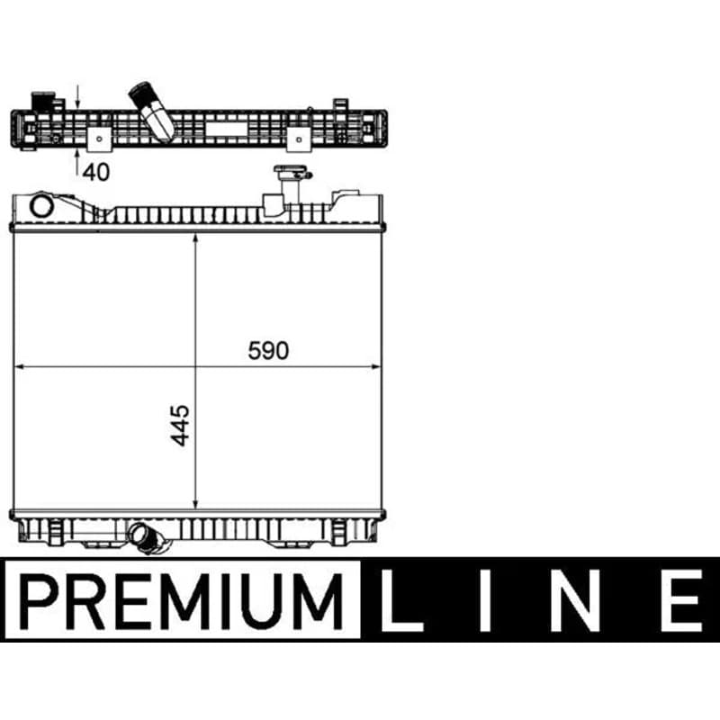 MAHLE CR 1045 000P radiatorius, variklio aušinimas