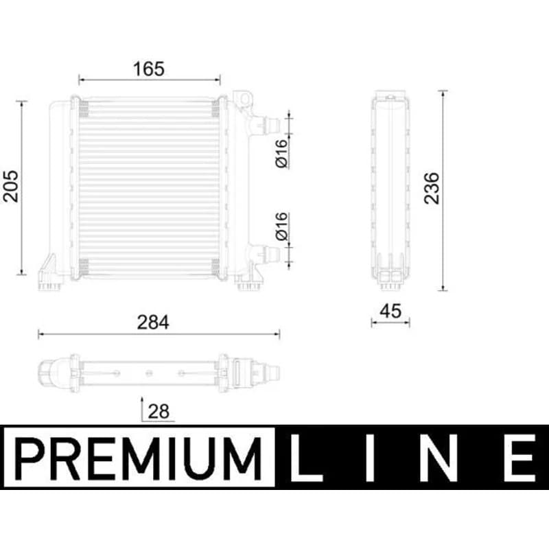 MAHLE CR 2596 000P radiatorius, variklio aušinimas CR2596000P