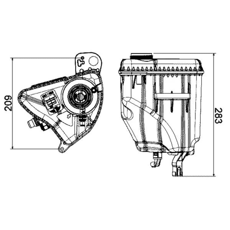 MAHLE CRT 3 000S išsiplėtimo bakelis, aušinimo skystis