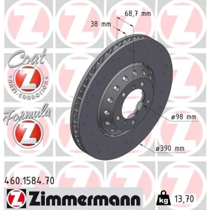 ZIMMERMANN stabdžių diskas 460.1584.70