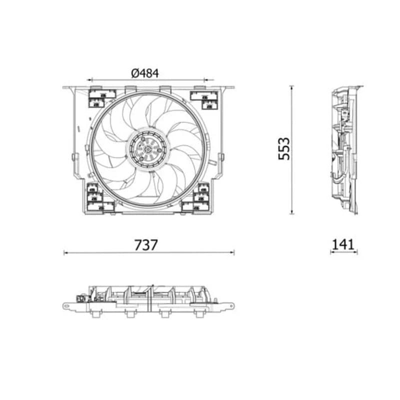 MAHLE CFF 645 000P ventiliatorius, radiatoriaus