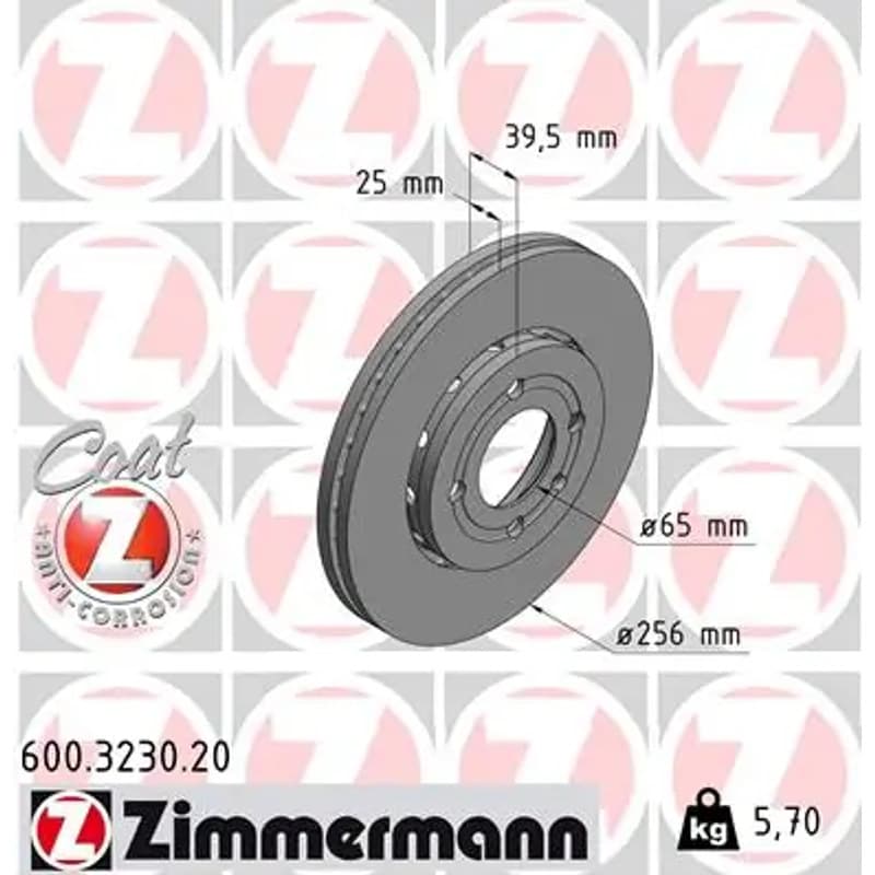 ZIMMERMANN stabdžių diskas 600.3230.20