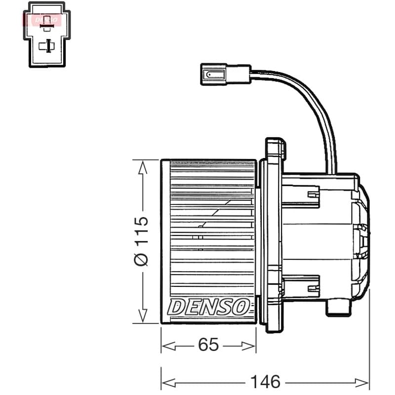 Salono ventiliatorius DENSO DEA41017