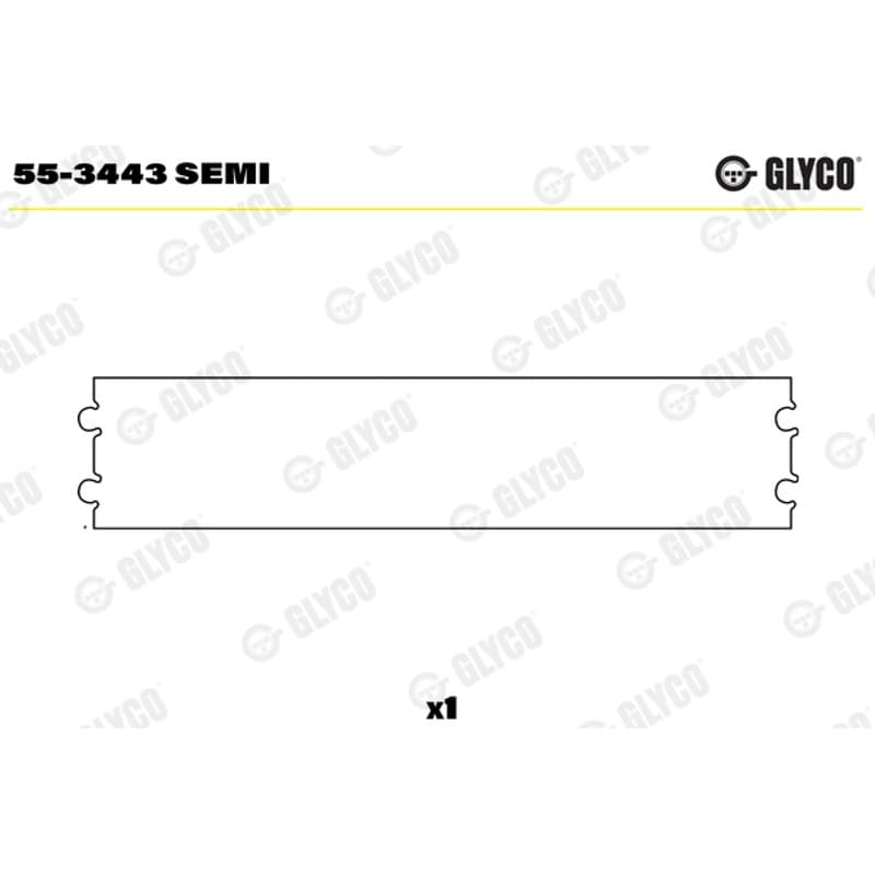 GLYCO įvorės mažu galu, švaistiklis 55-3443 SEMI