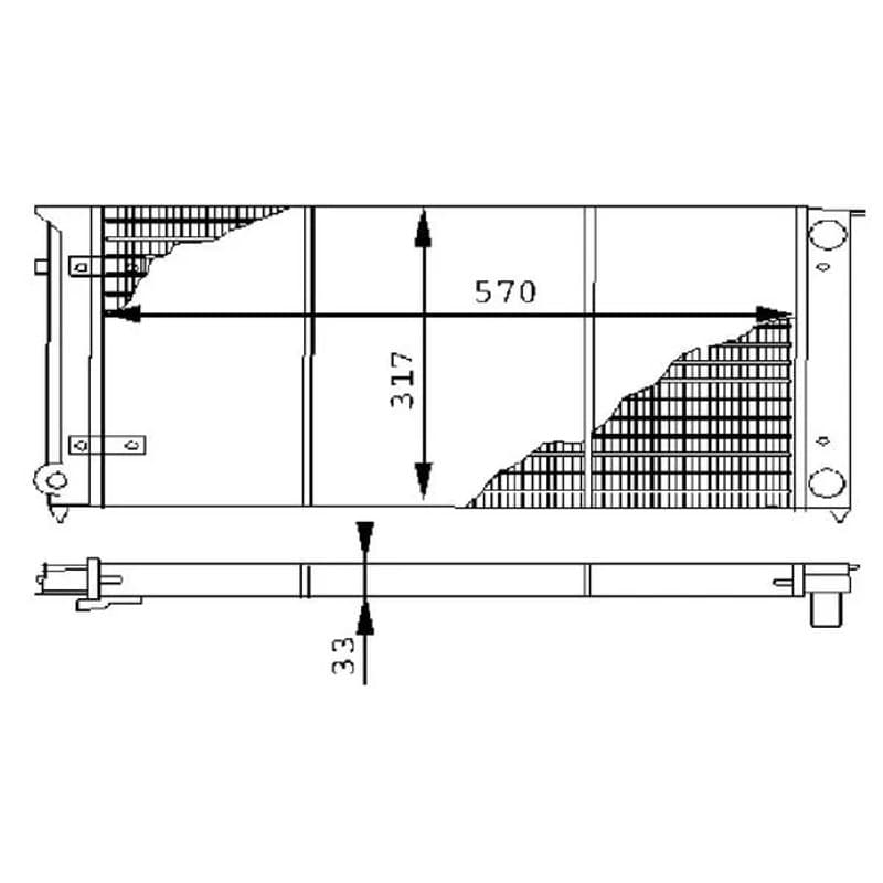 MAHLE CR 414 000S radiatorius, variklio aušinimas