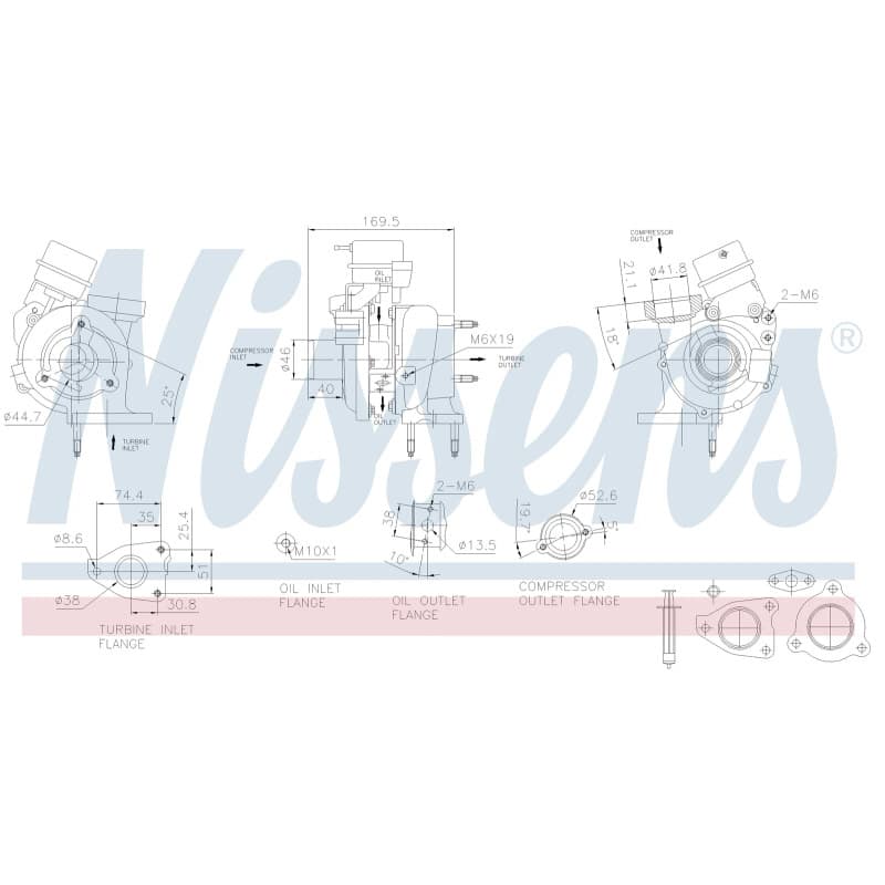 NISSENS kompresorius, įkrovimo sistema 93419