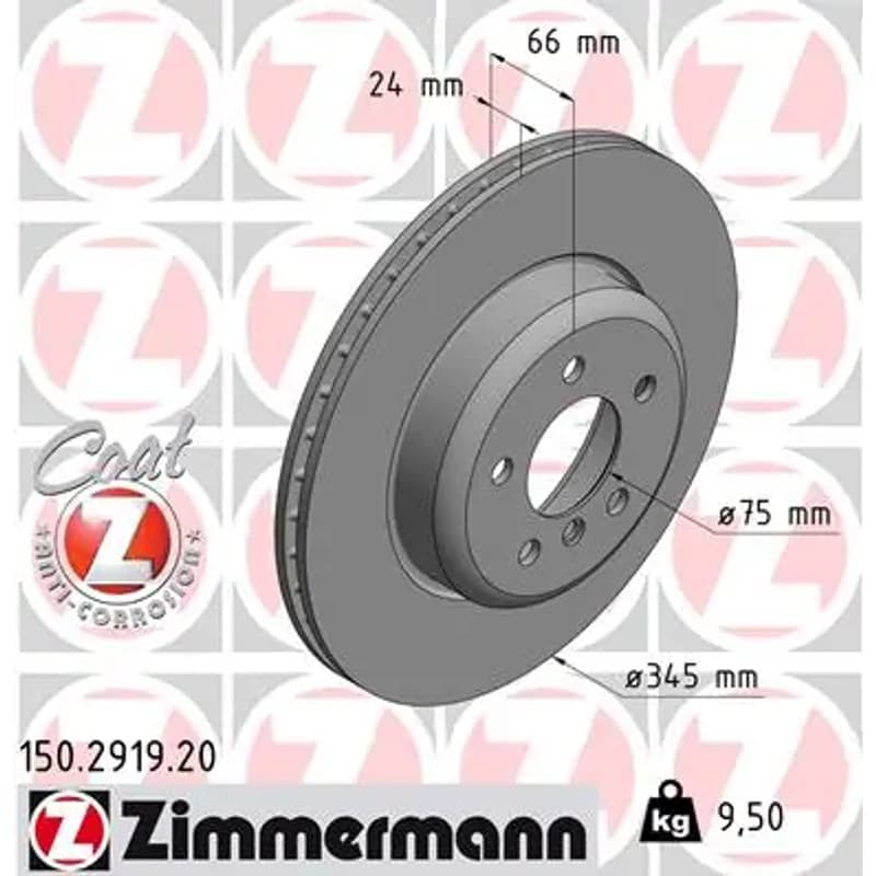 ZIMMERMANN stabdžių diskas 150.2919.20