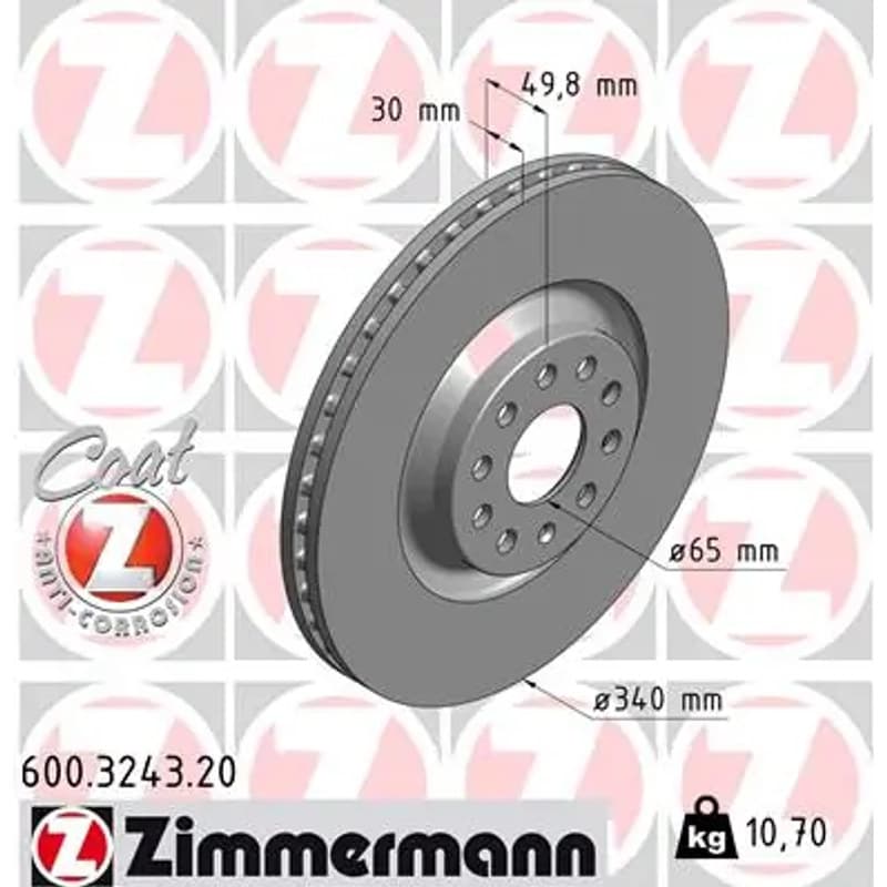 ZIMMERMANN stabdžių diskas 600.3243.20