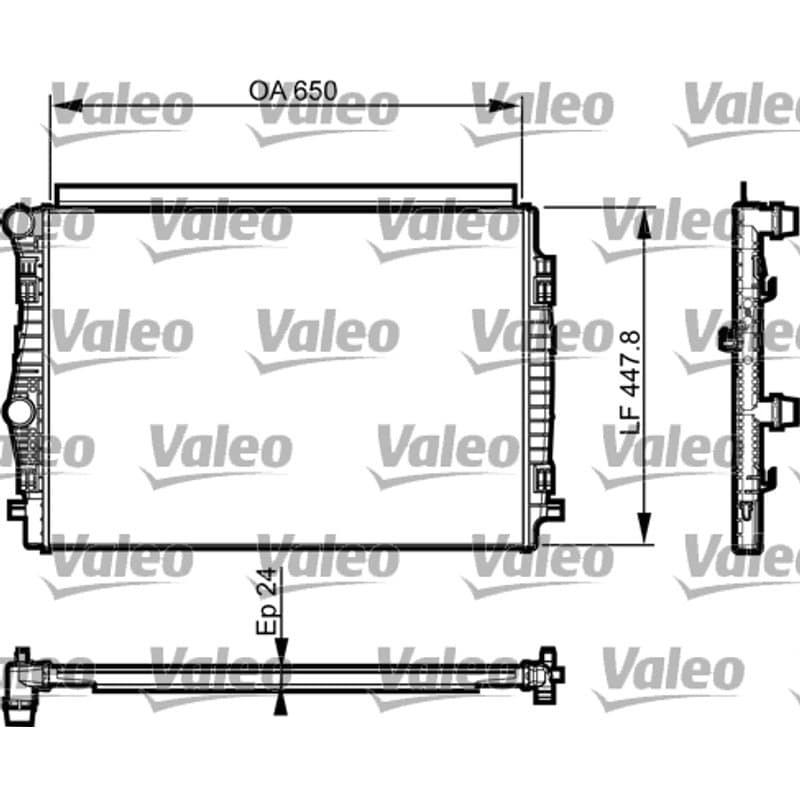 VALEO radiatorius, variklio aušinimas 735559
