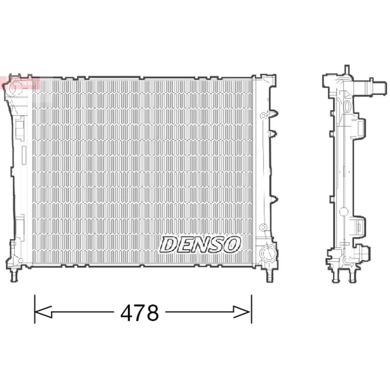 DENSO radiatorius, variklio aušinimas DRM09043