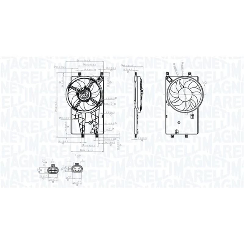 MAGNETIMARELLI ventiliatorius, radiatoriaus 069422904010