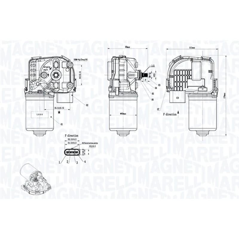 MAGNETIMARELLI valytuvo variklis 064375800010