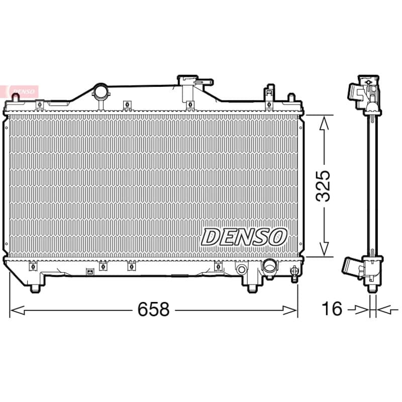 DENSO radiatorius, variklio aušinimas DRM50131