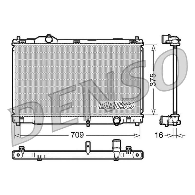 DENSO radiatorius, variklio aušinimas DRM51001