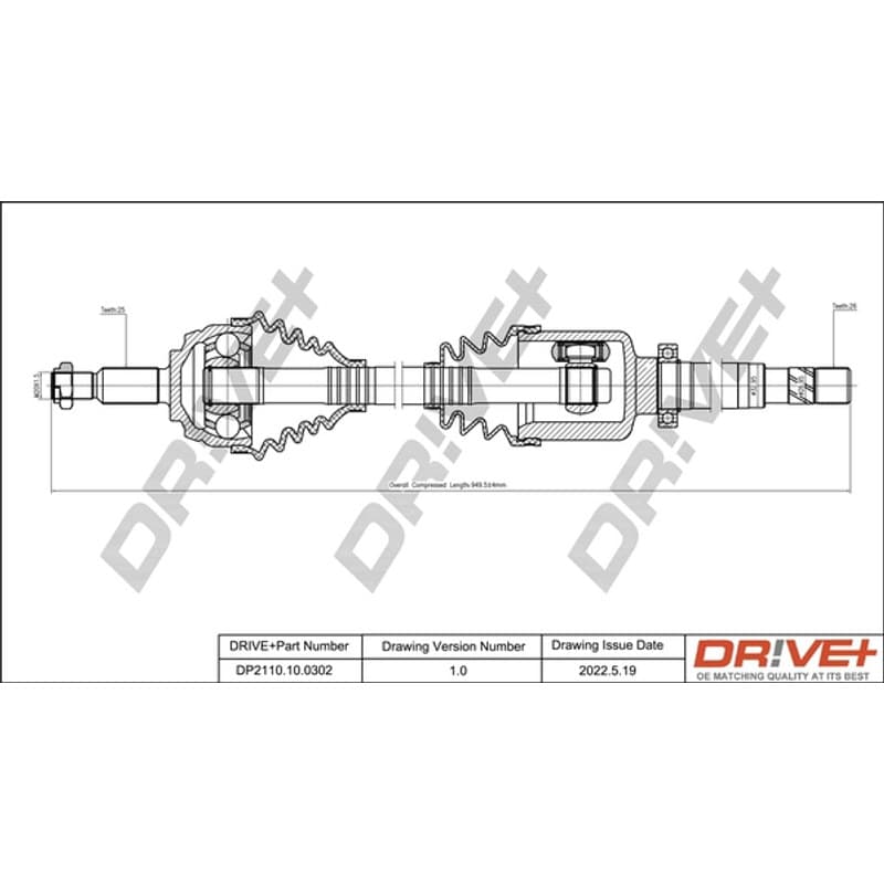 DRVE pusašis DP2110.10.0302