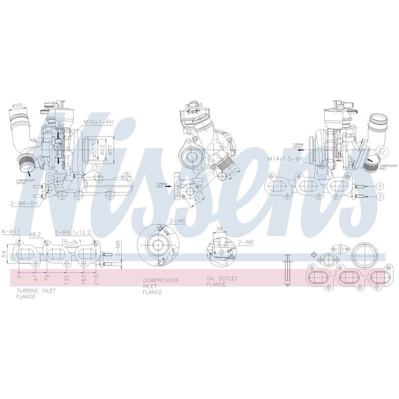 NISSENS kompresorius, įkrovimo sistema 93466