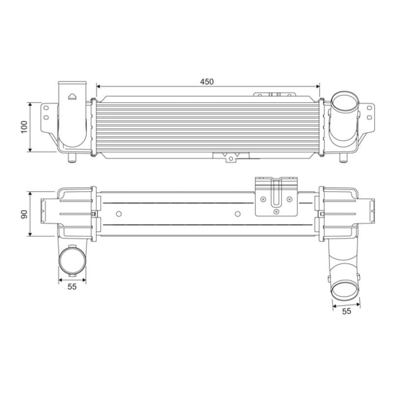 VALEO tarpinis suslėgto oro aušintuvas, kompresorius 818382