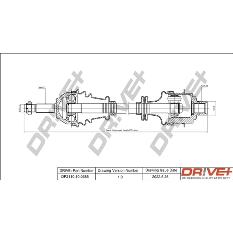DRVE pusašis DP2110.10.0685