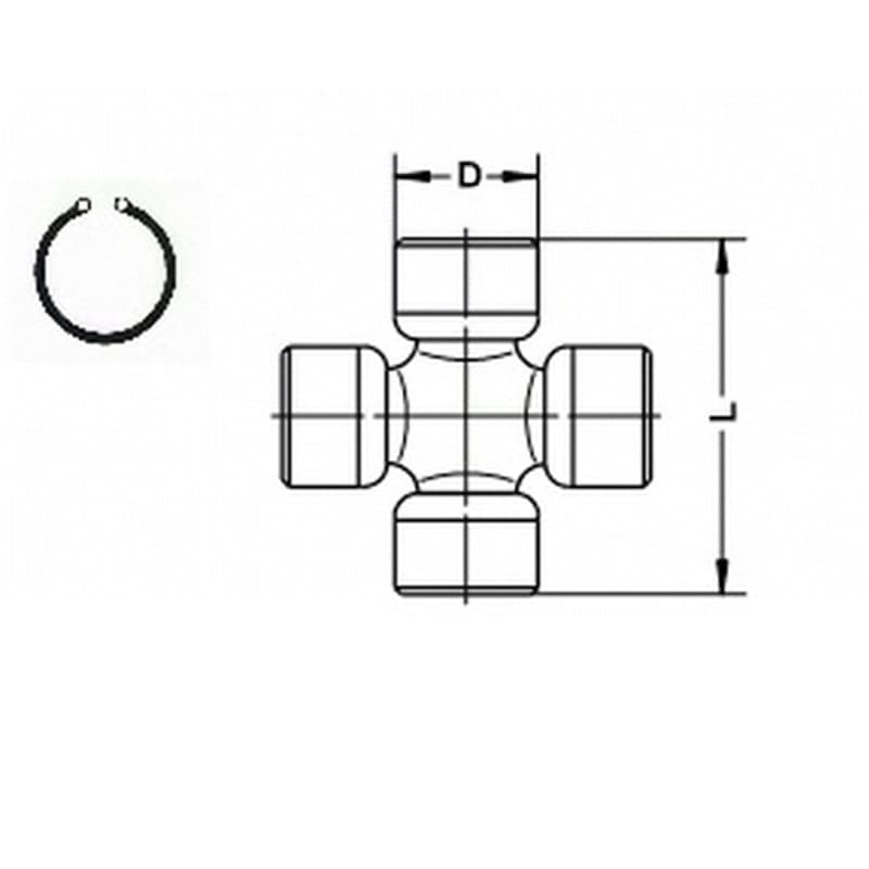 LBRO U 130 Lankstas, kardaninis velenas