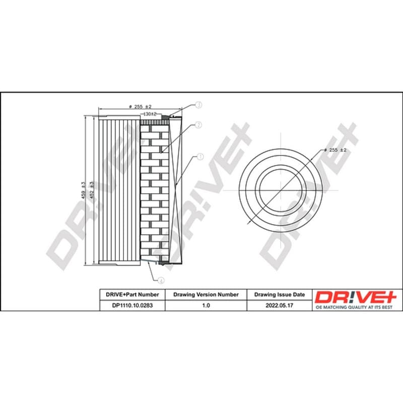 DRVE oro filtras DP1110.10.0283