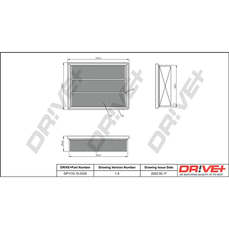 DRVE oro filtras DP1110.10.0335