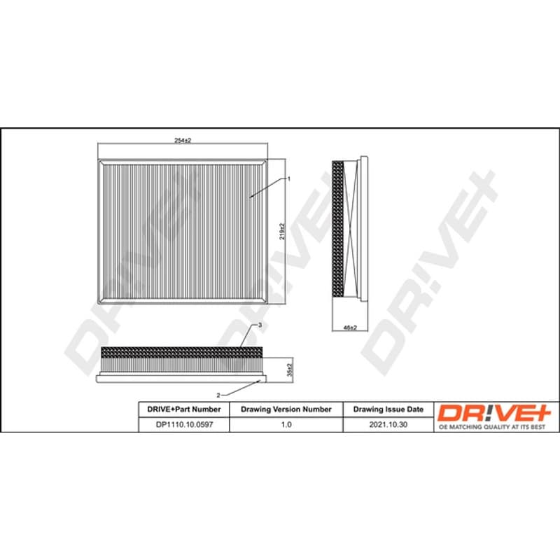 DRVE oro filtras DP1110.10.0597