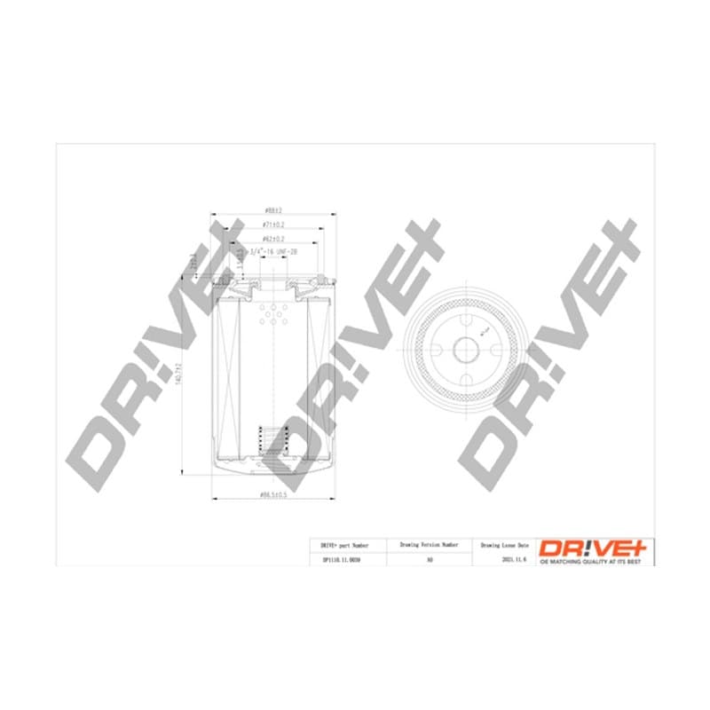 DRVE alyvos filtras DP1110.11.0039